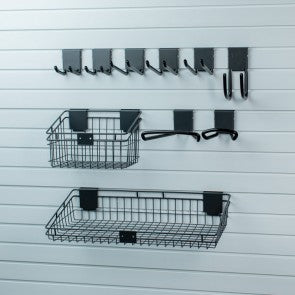 Hello Garage Slatwall Set Accessories 10-Piece Kit