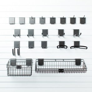 Hello Garage Slatwall Set Accessories 20-Piece Deluxe Kit